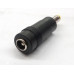 ADAPTADOR PLUG HUECO 4,8X1,7 MACHO / HEMBRA 2,1 PLASTICO