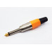 FICHA PLUG 6,5mm MONO TIPO NEUTRIK NARANJA