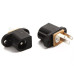 FICHA HEMBRA HUECO 5,5x2,1 PLAS CHASIS C/OREJAS