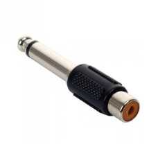 ADAPTADOR PLUG 6,5mm MONO A RCA HEMBRA PL?STICO