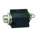 FICHA HEMBRA 6,5 STEREO CHASIS PLASTICO C/CORTE C/TUERCA