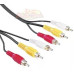 CABLE 3RCA MACHO / 3RCA MACHO 1,8Mtrs