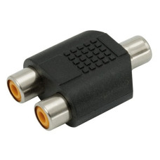 ADAPTADOR RCA HEMBRA A 2RCA HEMBRA PLASTICO