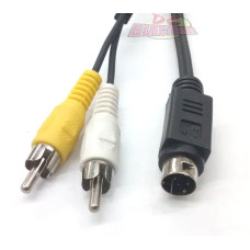 CABLE 2RCA Macho a MINIDin 3P Macho para SEGA
