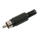 FICHA RCA MACHO PROLONGADOR PLASTICO C/COLITA NEGRO