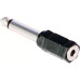 ADAPTADOR PLUG 6,5mm / JACK 3,5mm MONO PLASTICO