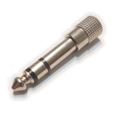 ADAPTADOR PLUG 6,5ST / JACK 3,5ST METALICO