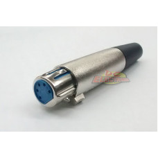 FICHA CANON HEMBRA A CABLE 5 PATAS