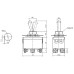 LLAVE PALANCA KN3203 15A  6 PATAS ON/OFF/ON LLAVE PALANCA KN3203 15A  6 PATAS ON/OFF/ON