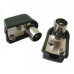 FICHA PIN GRUESO MACHO ACODADO 75 OHMS