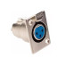 FICHA CANON HEMBRA A CHASIS METALICA 3P C/TRABA