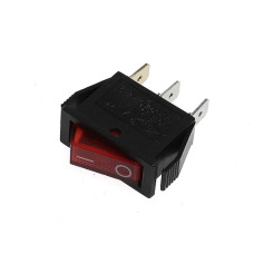 LLAVE TECLA SIMPLE INTERRUPTORA 15A 3P ON/OFF ROJA  IRS101/ROJ