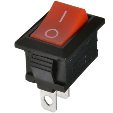 LLAVE TECLA MINIATURA ROJA 2P 3A 250V MRS-101/R