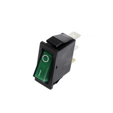 LLAVE TECLA SIMPLE INTERRUPTORA 15A 3P VERDE C/LUZ ON/OFF IRS101