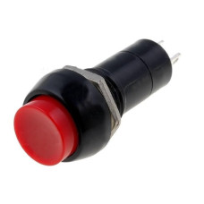 PULSADOR INTERUPTOR 1A 250V REDONDA ROJO ON/OFF