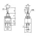 LLAVE PALANCA MINI MTS202 3A 6P ON/ON