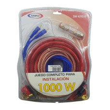 KIT DE CABLES PARA POTENCIAS DE AUTO SW-KIT010 1000W