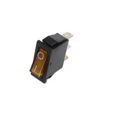 LLAVE TECLA SIMPLE INTERRUPTORA 15A 2P ON/OFF AMARILLA  IRS101/A