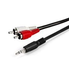CABLE Plug 3,5ST a 2 RCA Macho 1,4 Metros ECO