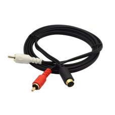 CABLE MINIDIN 4P Macho / 2RCA Macho 2 Metros CABLE MINIDIN 4P Macho / 2RCA Macho 2 Metros