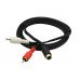 CABLE MINIDIN 4P Macho / 2RCA Macho 2 Metros