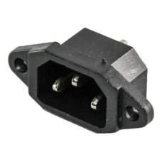 FICHA PC MACHO A CHASIS C14 3 PATAS