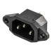 FICHA PC MACHO A CHASIS C14 3 PATAS