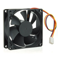 TURBINA 12V 80X80X25mm 3 CABLES VD8025HS/3