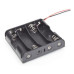 PORTAPILA PLASTICO X4 AA TIPO CUNA C/CABLE
