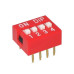 DIP SWITCH 4 CANALES CIRCUITO IMPRESO