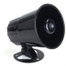 SIRENA DE INTERIOR 12V 20W SIE-401-6-20-N NEGRO, PARA VEICULO/DOMICILIO