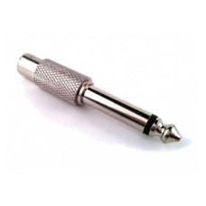 ADAPTADOR PLUG 6,5mm A RCA HEMBRA METALICO