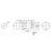 PULSADOR INTERRUPTOR 1A REDONDO ARANDELA ROJO PBS16A