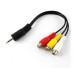CABLE PLUG 3,5mm 4CONTACTOS / 3RCA A/V 20CM ARWEN