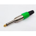 FICHA PLUG 6,5mm MONO TIPO NEUTRIK VERDE