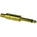 FICHA PLUG 6,5mm DORADO METALICO C/RESORTE 6mm