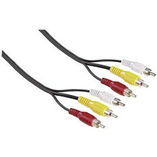 CABLE 3 RCA MACHO / 3 RCA MMACHO 5 METROS