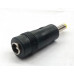 ADAPTADOR PLUG HUECO 4X1,7 MACHO / HEMBRA 2,1 PLASTICO