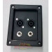 BORNERA PARA BAFLE 2 JACK 6,5mm 2 JACK SPEAKON