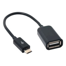 ADAPTADOR OTG MICROUSB A USB HEMBRA CABLE 11CM