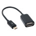 ADAPTADOR OTG MICROUSB A USB HEMBRA CABLE 11CM