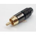 FICHA RCA MACHO PUNTA  DORADA NEGRA READLINE