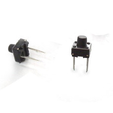 PULSADOR TACT SWITCH 7,3MM 2P 6X6mm X2