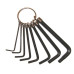 SET LLAVES ALLEN 8 PCS METRICO 1,5-6MM METRICO HY-HD08A/E
