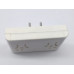 ADAPTADOR DOBLE MULTINORMA 220V 2 PATAS REDONDAS