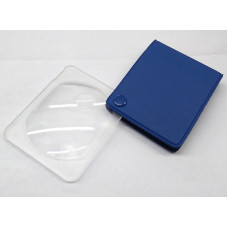 LUPA DE MANO BIFOCAL PLEGABLE 3X 5X  AZUL VERDE