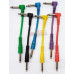 CABLE PLUG 6,5mm MONO A PLUG 6,5mm MONO COLORES 20cm X1  (Por Unidad)