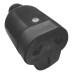 FICHA 220V HEMBRA 3 PATAS C/NEUTRO BLACO/NEGRO AXIAL
