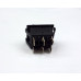 LLAVE TECLA DOBLE PULSADORA NEGRA 6 PATAS 10A 250V (ON)OFF(ON)
