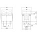 LLAVE TECLA DOBLE PULSADORA NEGRA 6 PATAS 10A 250V (ON)OFF(ON)